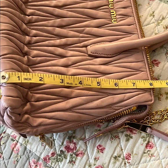 MIU MIU PINK QUILTED BAG EUC - Picture 15 of 16